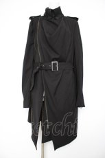 画像1: CIVARIZE / 二重襟ドレープロングコート 46 ブラック Y-26-09-01-002-PU-CO-SZ-ZY (1)