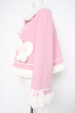 画像2: BABY,THE STARS SHINE BRIGHT / ポンポンリボンショートコート  ピンク Y-26-09-01-016-BA-CO-SZ-ZY (2)