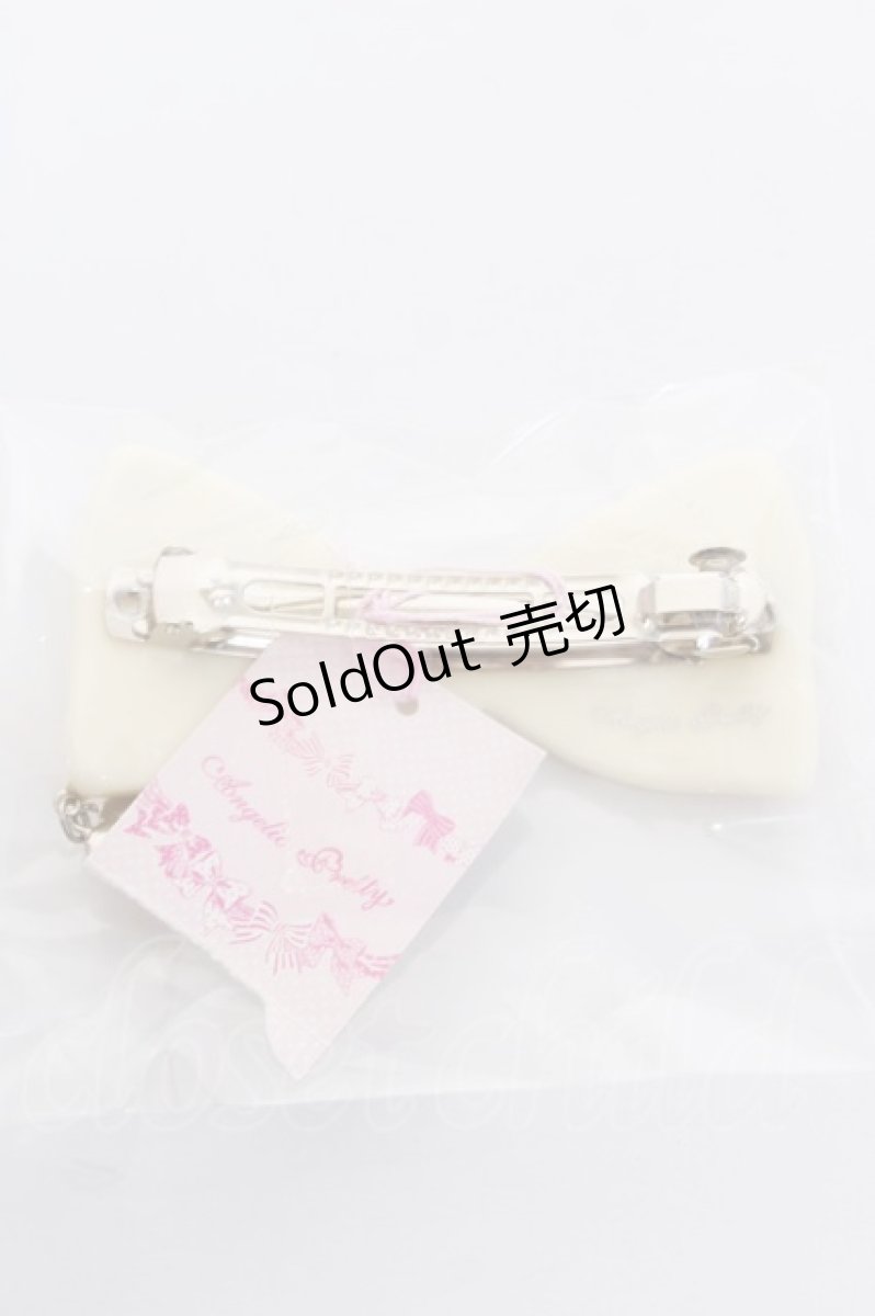 画像2: Angelic Pretty / Fantastic Ribbonバレッタ  ホワイト Y-26-09-02-006-AP-AC-SZ-ZY (2)
