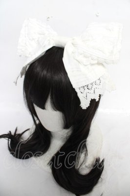 Preview of バラレースタックカチューシャ  白