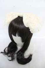 画像1: Innocent World / リボン通しレースカチューシャ  オフホワイト Y-26-09-02-022-IW-AC-SZ-ZY (1)