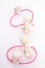 画像2: Angelic Pretty / くまちゃん編みぐるみヘアポニー  ピンク Y-26-09-02-002-AP-ZA-SZ-ZY (2)