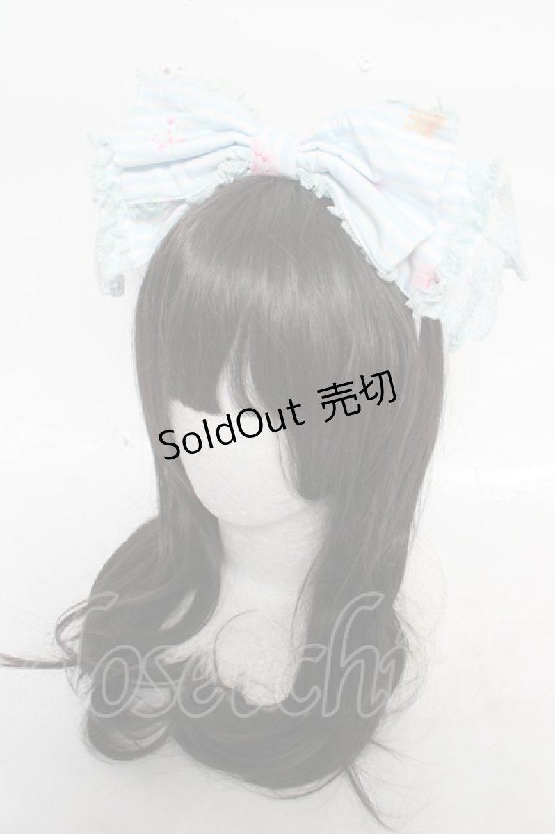画像1: Angelic Pretty / ティアラローズカチューシャ  サックス Y-26-09-02-025-AP-AC-SZ-ZY (1)
