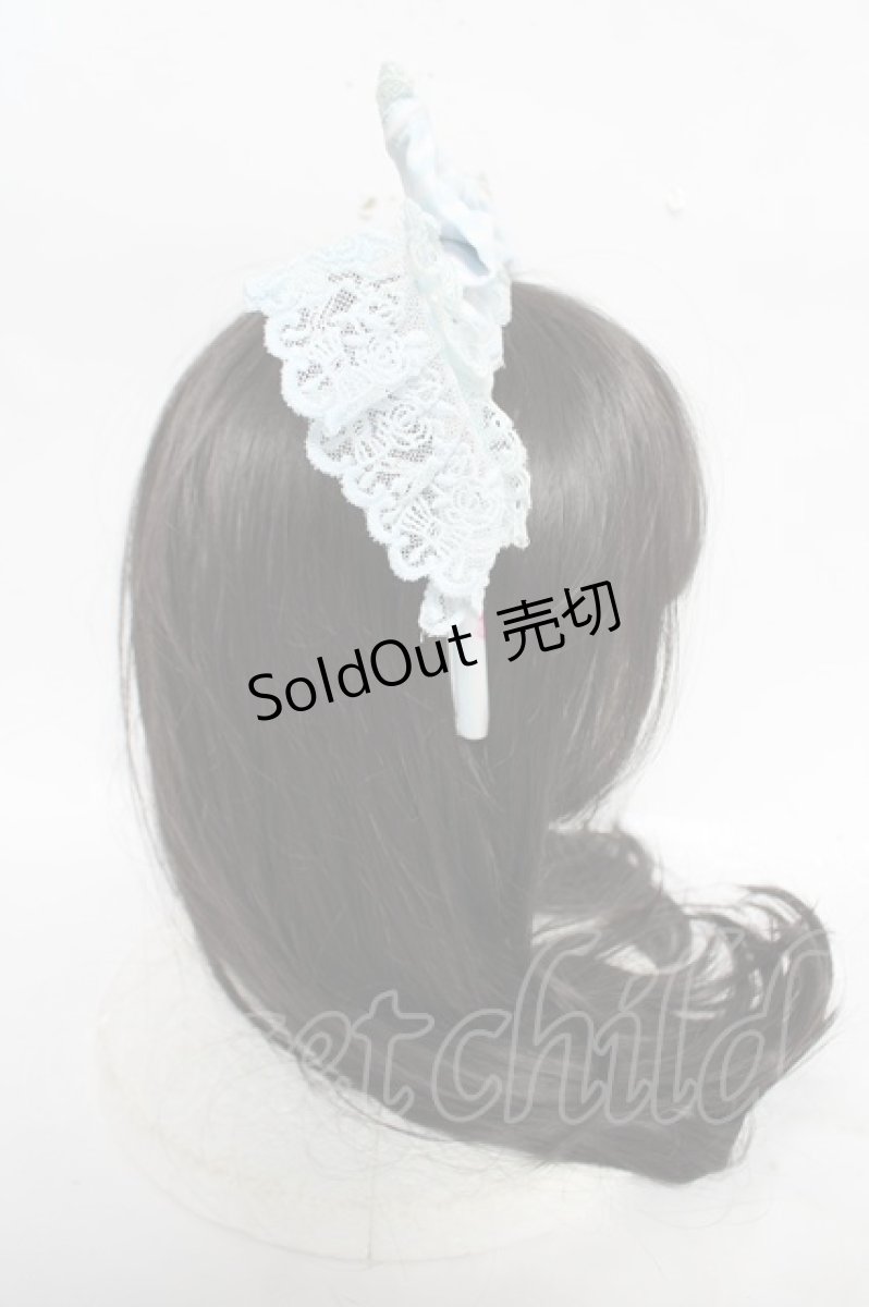 画像3: Angelic Pretty / ティアラローズカチューシャ  サックス Y-26-09-02-025-AP-AC-SZ-ZY (3)