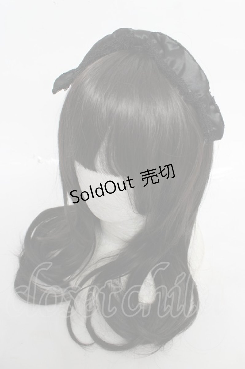 画像1: metamorphose / リボンカチューシャ  ブラック Y-26-09-02-030-ME-AC-SZ-ZY (1)