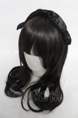画像1: metamorphose / リボンカチューシャ  ブラック Y-26-09-02-030-ME-AC-SZ-ZY (1)