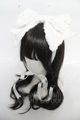 Preview of リボン型ヘッドドレス  白