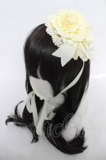 画像1: BABY, THE STARS SHINE BRIGHT / ローズガーデンヘッドドレス  アイボリー Y-26-09-02-034-BA-AC-SZ-ZY (1)