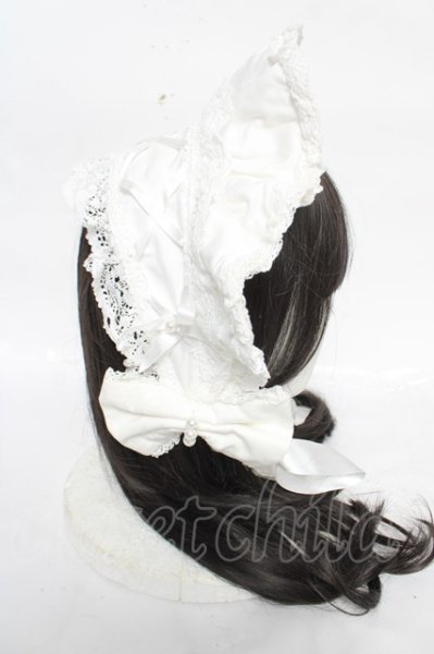Angelic Pretty / ロマンティックハーフボンネット 白 Y-26-09-02-036