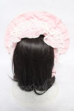 画像3: Angelic Pretty / スピンドルハーフボンネット  ピンク×白レース Y-26-09-02-039-AP-AC-SZ-ZY (3)