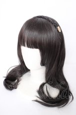 画像1: m petit by misako / NINA'S/ツイードカチューシャ  黒 Y-26-09-03-056-LO-AC-SZ-ZY (1)