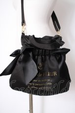 画像2: Maison de FLEUR / ダブルリボン2Wayトートバッグ F ブラック Y-26-09-03-067-LO-BG-SZ-ZY (2)