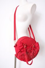 画像1: Perla nell' ostrica / シャンタンリボン付きハンプBag　バッグ  赤 Y-26-09-03-068-LO-BG-SZ-ZY (1)