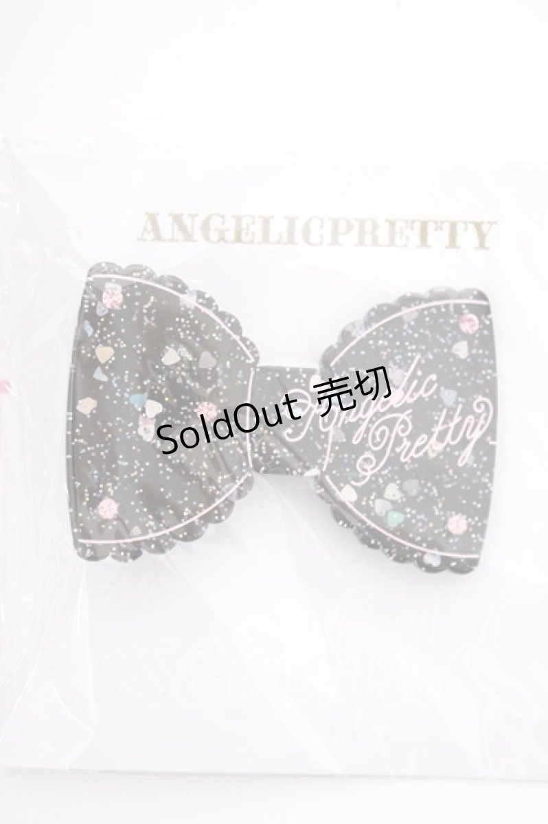 画像1: Angelic Pretty / きらめきリボンクリップ  ブラック Y-26-09-03-006-AP-AC-SZ-ZY (1)