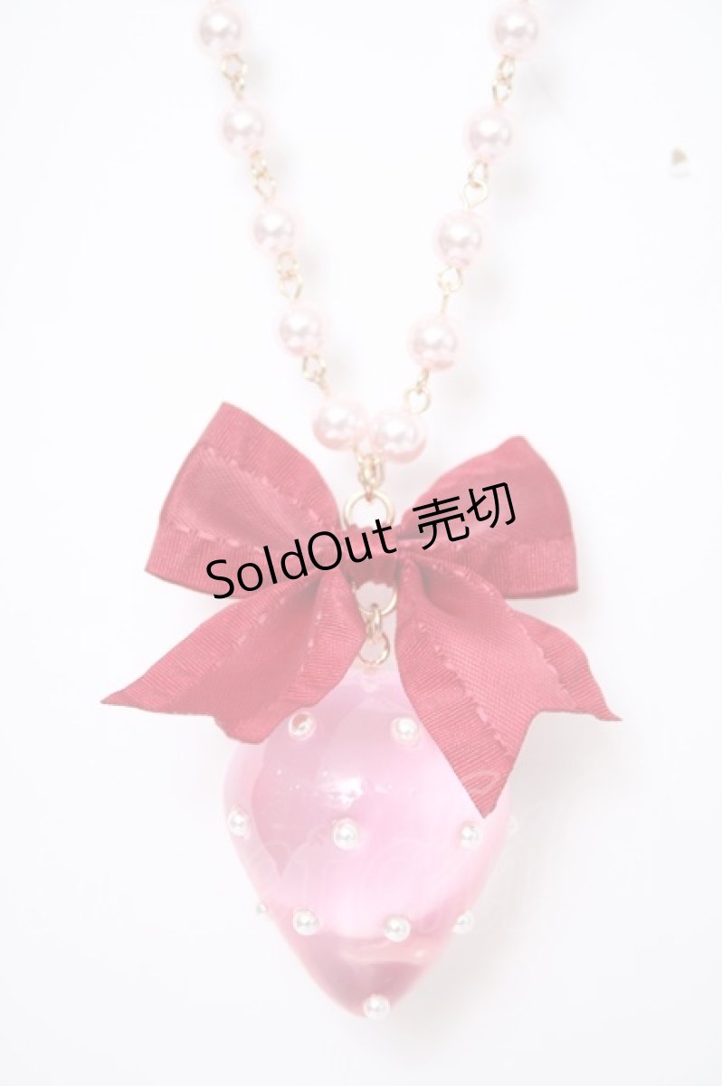 画像1: Chalmiere / ジュエルベリーネックレス  ピンク Y-26-09-03-007-AX-AC-SZ-ZY (1)