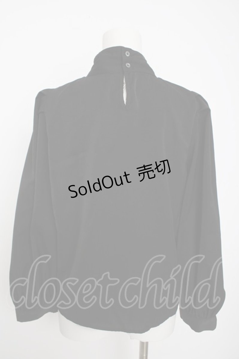 画像2: TRAVAS TOKYO / Bowtie blouse F ブラック Y-26-09-03-099-PU-BL-SZ-ZY (2)