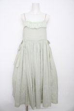 画像1: Perla nell' ostrica / バラトーションレース付きキャミワンピース  ミント Y-26-09-03-117-LO-OP-SZ-ZY (1)