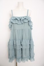 画像1: merry jenny / ドットフリルキャミチュニ  サックス Y-26-09-03-118-LO-TO-SZ-ZY (1)