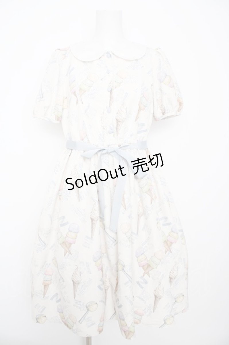画像1: Emily Temple cute / vintage ice creamワンピース M アイボリー Y-26-09-03-119-ET-OP-SZ-ZY (1)