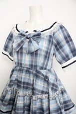 画像3: majoretty / MRマユロンティアードワンピース M サックス Y-26-09-03-120-LO-OP-SZ-ZY (3)