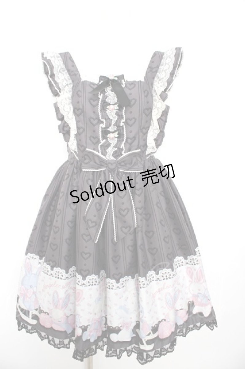 画像1: Angelic Pretty / ふわふわtoysジャンパースカート  黒 Y-26-09-03-122-AP-OP-SZ-ZY (1)