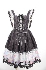 画像1: Angelic Pretty / ふわふわtoysジャンパースカート  黒 Y-26-09-03-122-AP-OP-SZ-ZY (1)