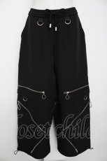 画像1: Amilige / トリプルファスナーワイドパンツ  黒 Y-26-09-03-126-PU-PA-SZ-ZY (1)