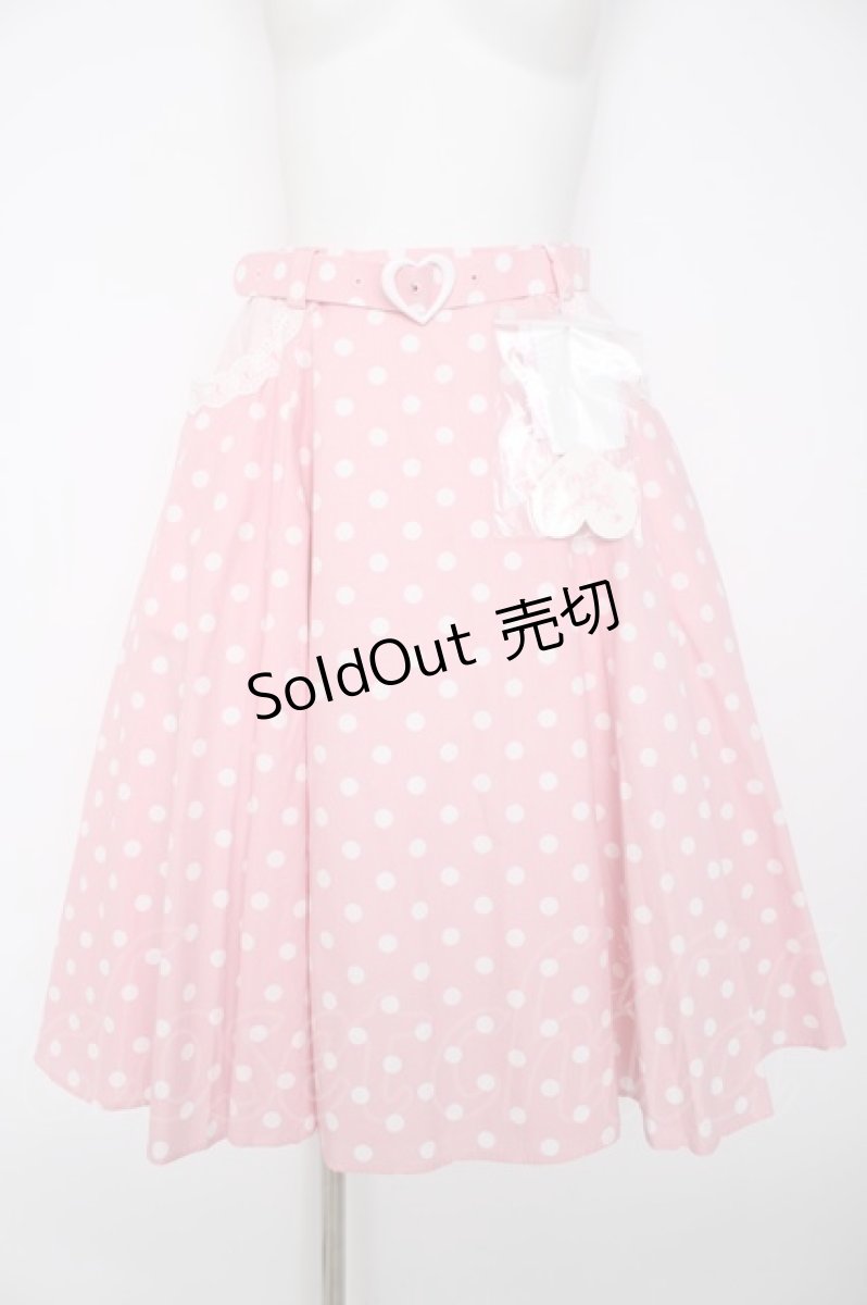 画像1: Angelic Pretty / Milkshakeドットサーキュラースカート  ピンク Y-26-09-03-131-AP-SK-SZ-ZY (1)
