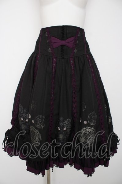 Ozz oneste / circus Rose魔法陣スカート 黒 Y-26-09-03-136-OO-SK-SZ
