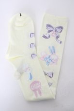 画像2: Angelic Pretty / Moco moco Bunnysオーバーニー  イエロー Y-26-09-03-027-AP-ZA-SZ-ZY (2)