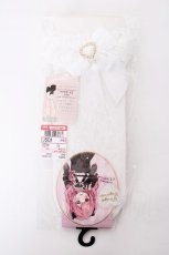 画像1: Design Legwear / CSラッセルハートリボン  中白 Y-26-09-03-035-LO-ZA-SZ-ZY (1)