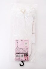 画像2: Design Legwear / CSラッセルハートリボン  中白 Y-26-09-03-035-LO-ZA-SZ-ZY (2)
