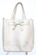 画像1: m petit by misako / 前リボン2WAYトートバッグ  金 Y-26-09-04-039-LO-BG-SZ-ZY (1)