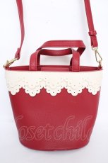 画像1: m petit by misako / AMスカラップ2WAYバッグ  赤 Y-26-09-04-042-LO-ZA-SZ-ZY (1)