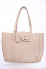 画像1: m petit by misako / AMリボントートバッグ  ベージュ Y-26-09-04-044-LO-BG-SZ-ZY (1)
