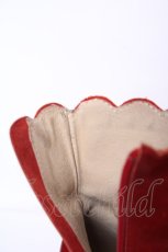 画像5: Jane Marple / スカラップトリミングのレースアップブーツ M ボルドー Y-26-09-04-003-JM-SH-SZ-ZY (5)