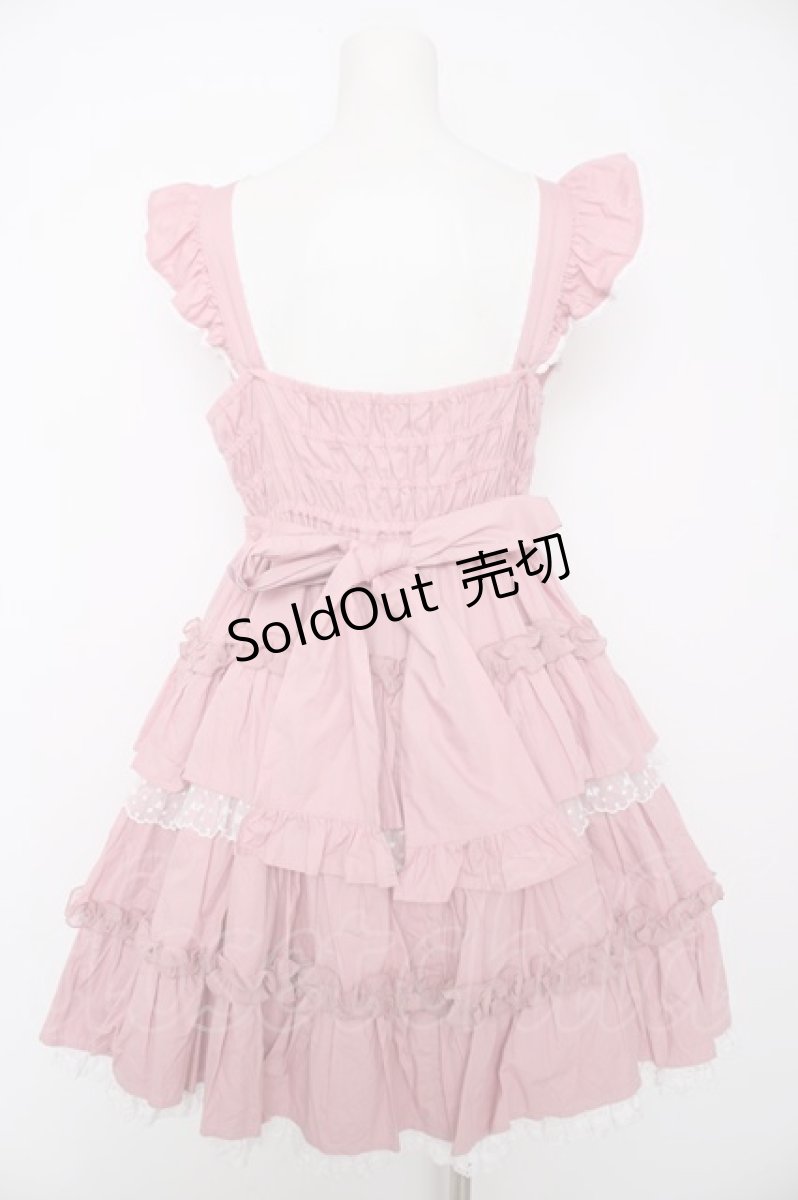 画像2: Angelic Pretty / Melody Frillジャンパースカート  濃ピンク Y-26-09-04-050-AP-OP-SZ-ZY (2)
