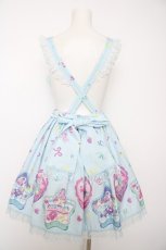 画像2: Angelic Pretty / Compact Toys胸あて付スカート  サックス Y-26-09-04-059-AP-SK-HR-ZY (2)