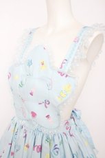 画像3: Angelic Pretty / Compact Toys胸あて付スカート  サックス Y-26-09-04-059-AP-SK-HR-ZY (3)