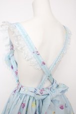 画像5: Angelic Pretty / Compact Toys胸あて付スカート  サックス Y-26-09-04-059-AP-SK-HR-ZY (5)