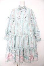 画像1: Angelic Pretty / 夢見るTiny Bearワンピース  ミント Y-26-09-04-060-AP-OP-HR-ZY (1)