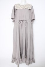画像1: m petit by misako / AOKレースセーラーワンピース 3L グレー Y-26-09-04-076-LO-OP-SZ-ZY (1)