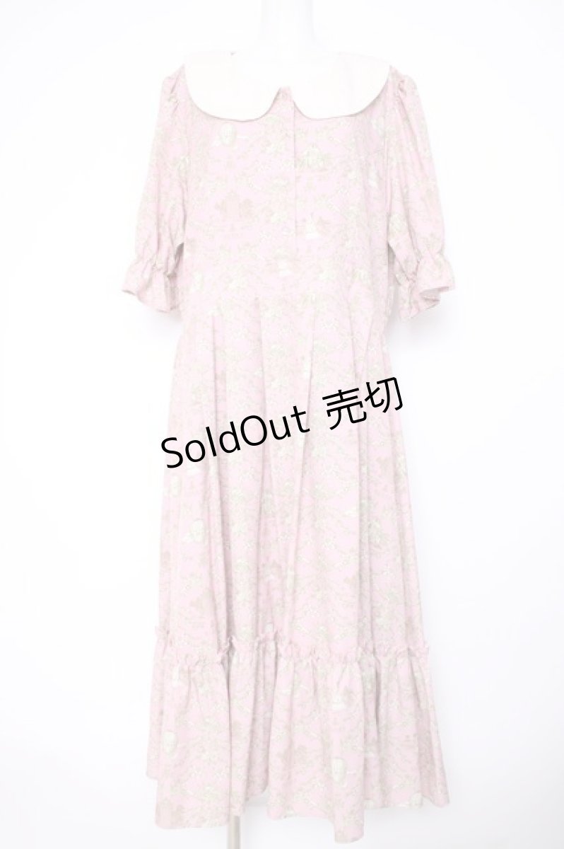 画像1: m petit by misako / NINA’Sワンピース 4L ピンク Y-26-09-04-083-LO-OP-SZ-ZT0906A (1)