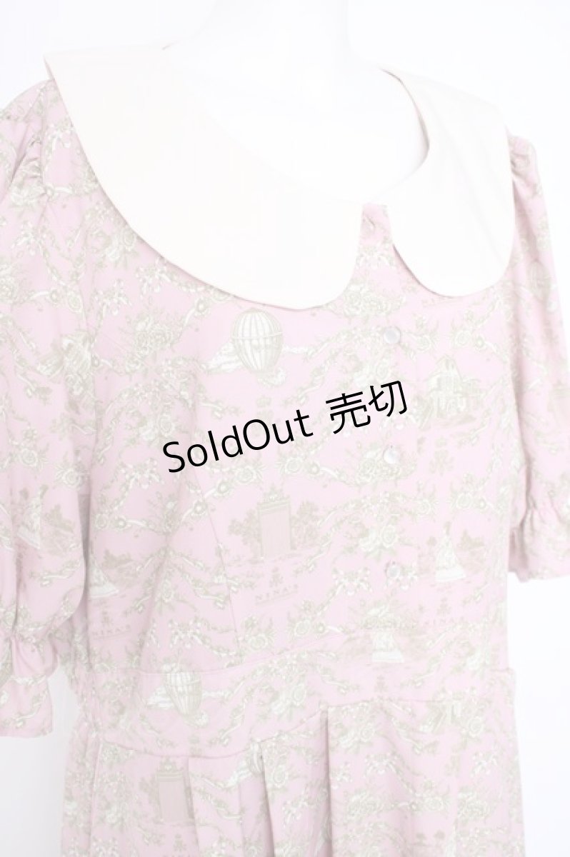 画像3: m petit by misako / NINA’Sワンピース 4L ピンク Y-26-09-04-083-LO-OP-SZ-ZT0906A (3)