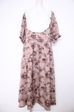 画像1: m petit by misako / トワルドジュイワンピース 3L ピンク Y-26-09-04-085-LO-OP-SZ-ZY (1)
