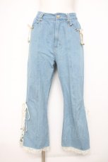 画像1: axes femme / バラリボンレースアップデニム F ウォッシュ Y-26-09-04-093-AX-PA-SZ-ZY (1)