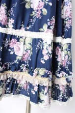 画像3: PrivateSquare. / Bloomロングスカート  ネイビー Y-26-09-04-099-LO-SK-SZ-ZY (3)