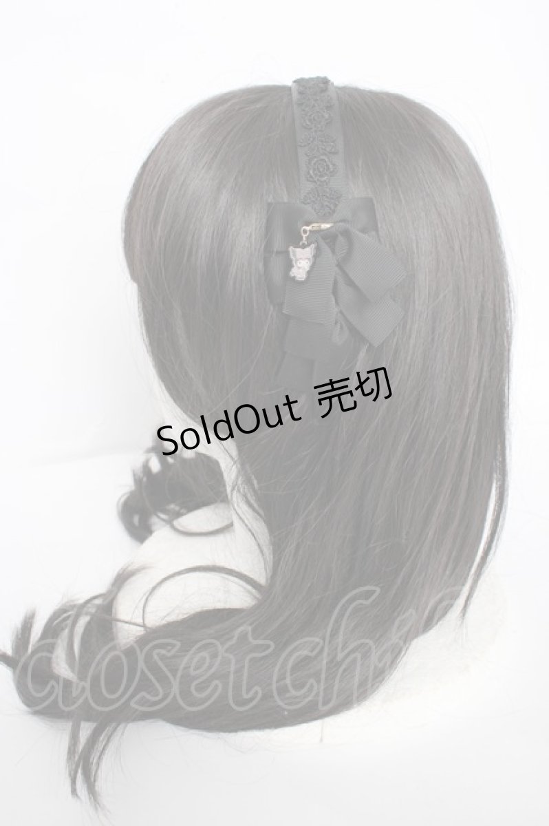 画像2: m petit by misako / サンリオキャラクターズコラボ クロミカチューシャ  黒 Y-26-09-04-025-LO-AC-SZ-ZY (2)