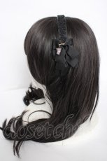 画像2: m petit by misako / サンリオキャラクターズコラボ クロミカチューシャ  黒 Y-26-09-04-025-LO-AC-SZ-ZY (2)