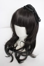画像1: m petit by misako / リボンカチューシャ  黒 Y-26-09-04-026-LO-AC-SZ-ZY (1)
